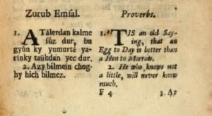 Read more about the article İngiliz Tüccarın 1709’da Latin Harfleriyle Yazdığı Atasözlerimiz